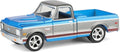 Greenlight 1/64 1972 Chevy C10 Cheyenne Short Bed Pickup Truck, Blue/Gray, Hobby Exclusive 30567
